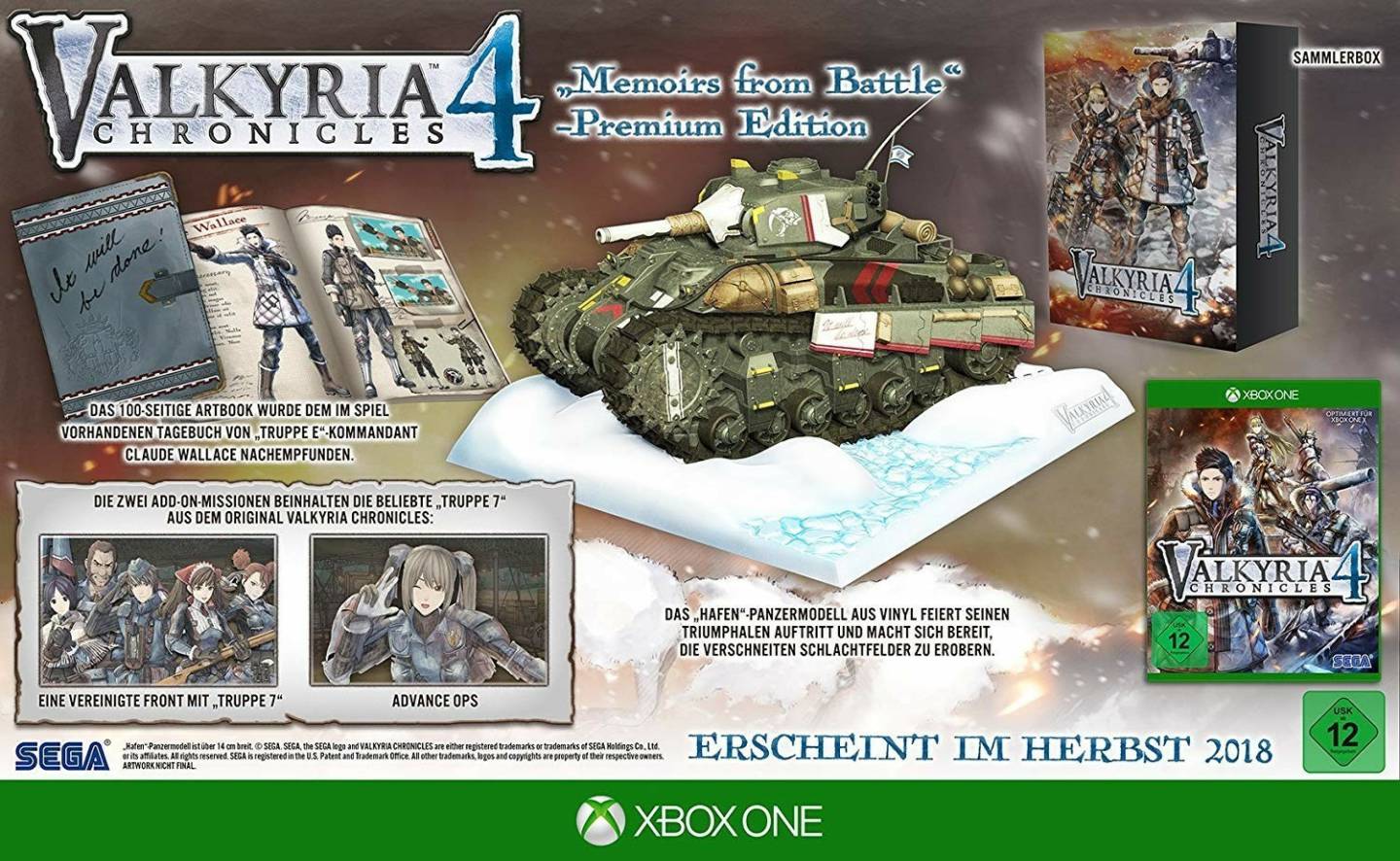 Xbox One Spiele Valkyria Chronicles 4Memoirs from Battle - Premium Edition (Xbox One)