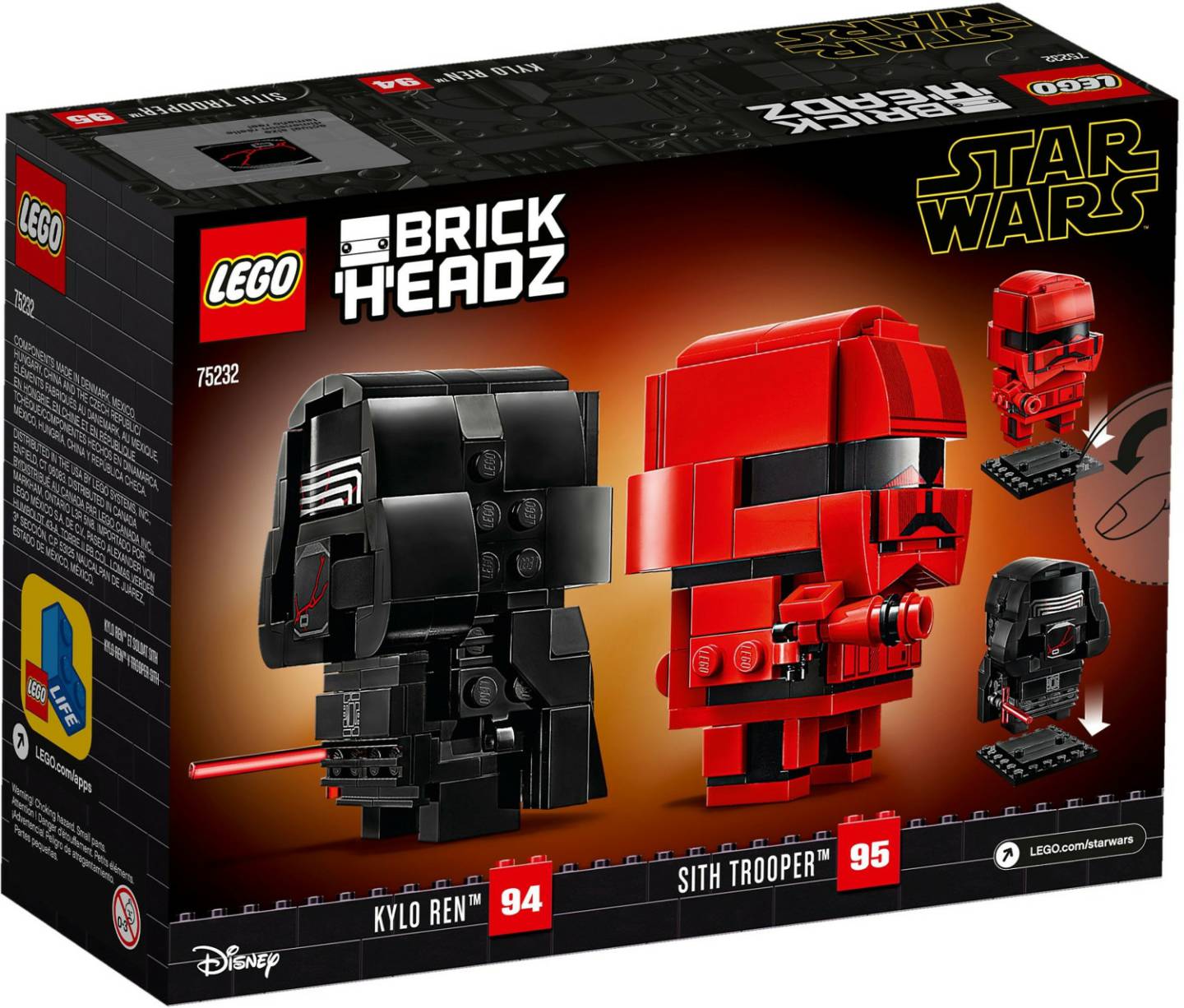 LEGO Star Wars Brick Headz - Kylo Ren & Sith Trooper (41620) LEGO