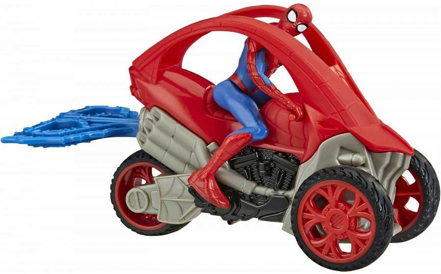 Sammelfiguren Hasbro Marvel Spider-Man Stunt Fahrzeug