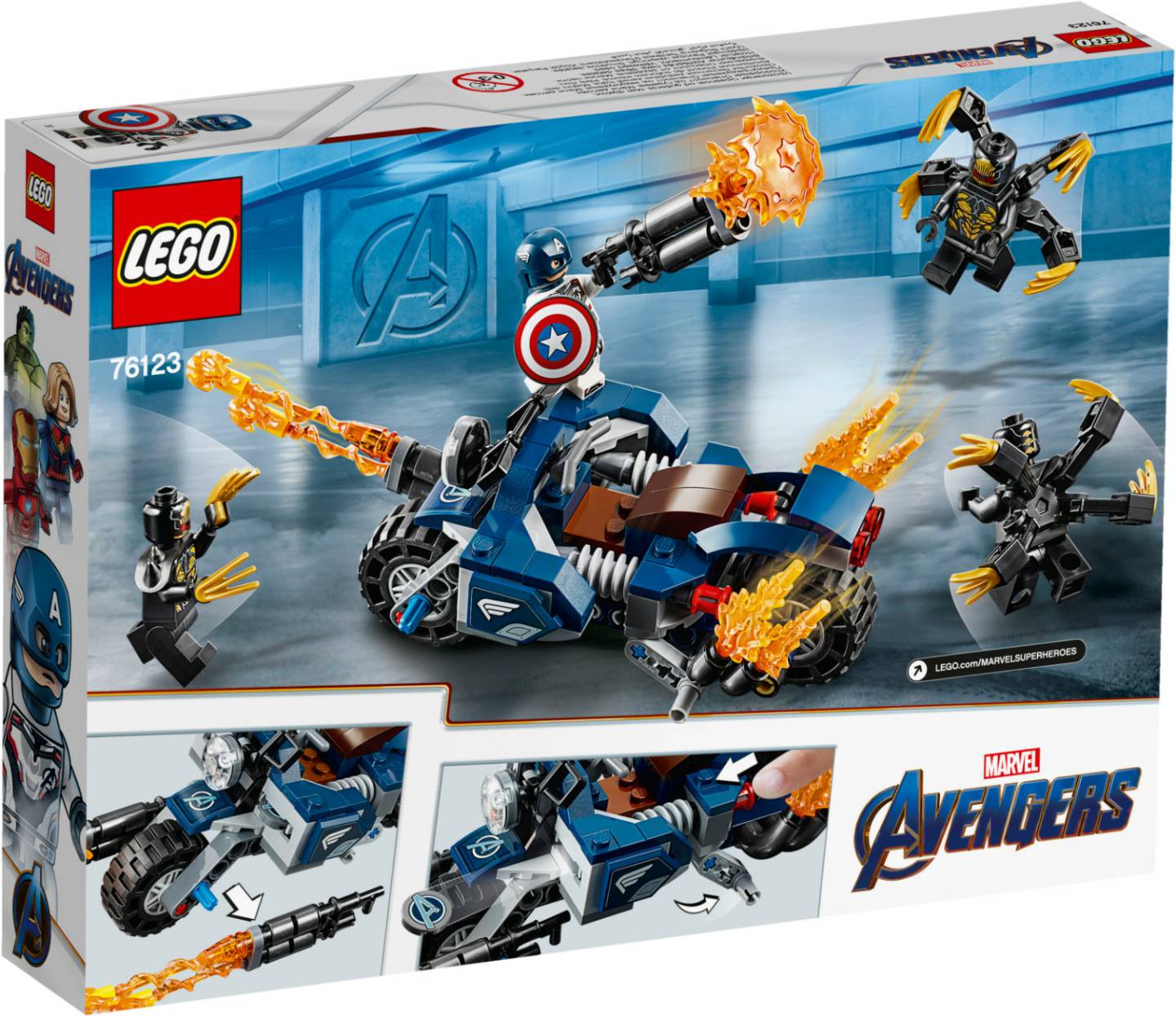 LEGO Marvel Super Heroes - Captain America: Outrider-Attacke (76123) LEGO