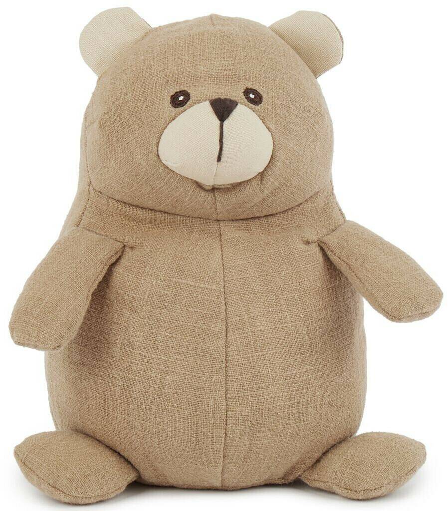 Bieco Teddybär aus Leinen & Musselin ca. 18cm (16192115) Kuscheltiere