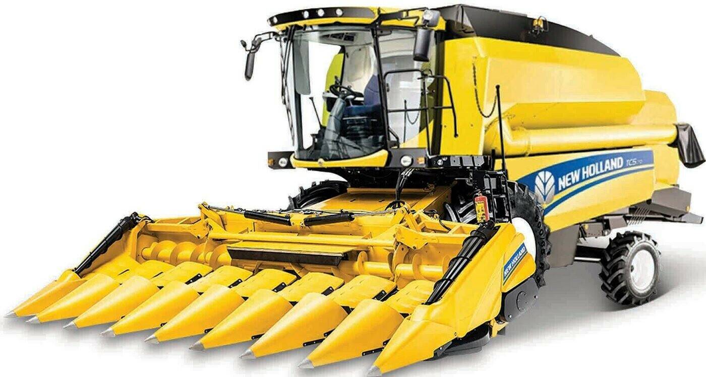 Modellfahrzeuge BBurago Landwirtschafts Modell New Holland Mähdrescher für Mais Fertigmodell Landwirtschafts Modell (18-31722)