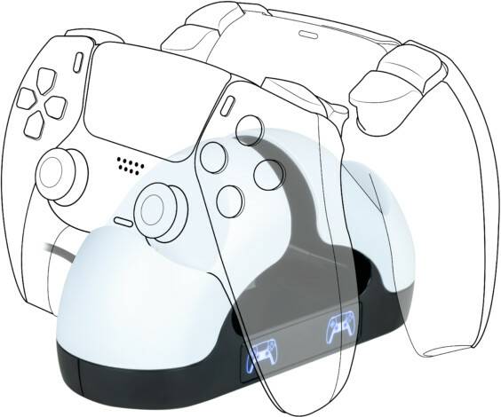 Bigben PS5 Controller USB Dual-Charger V3 Gamingzubehör