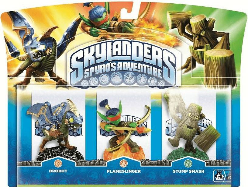 Activision Skylanders: Spyro's Adventure Figur Activision Skylanders: Spyro's Adventure FigurDrobot + Flameslinger + Stump Smash