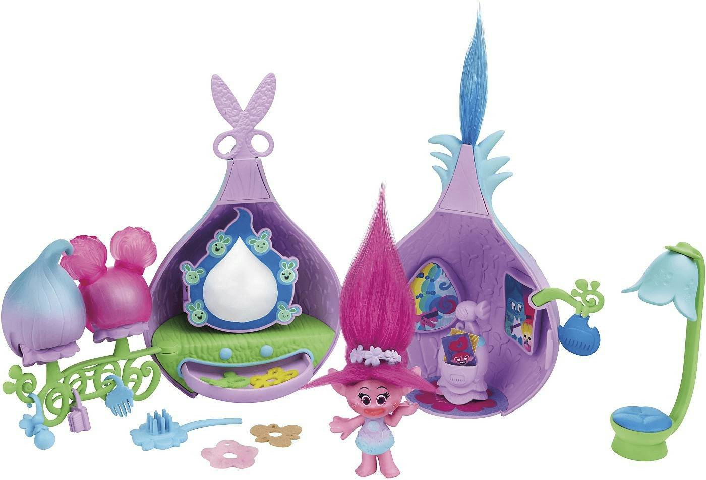 Sammelfiguren Hasbro Trolls Poppys Haarsalon (B6559)