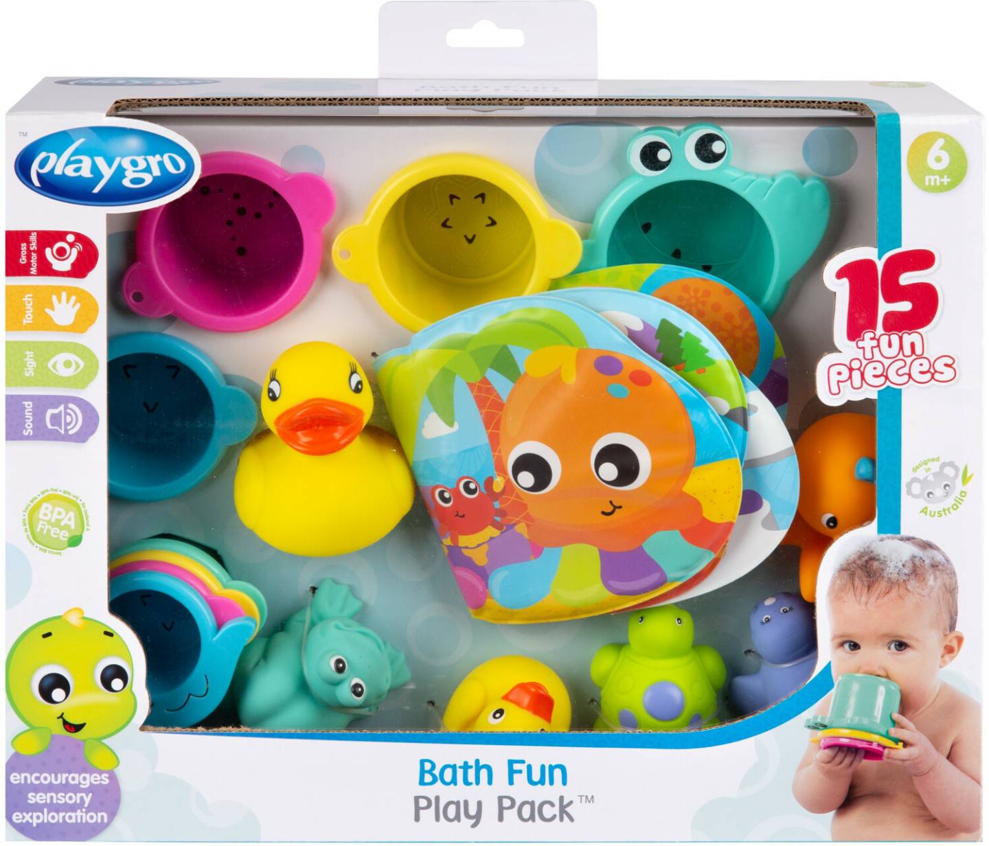 Badespielzeuge Playgro Bath Fun Play Pack 15-tlg.