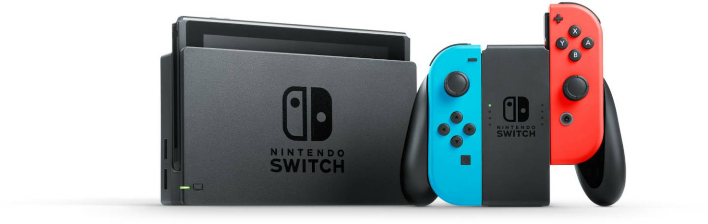 Nintendo Switchneon-rot/neon-blau (neue Edition) Nintendo Switch