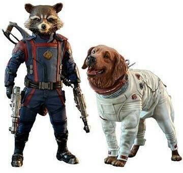 Hot Toys Guardians Of The Galaxy Vol 3 . Rocket und Cosmo Sammelfiguren