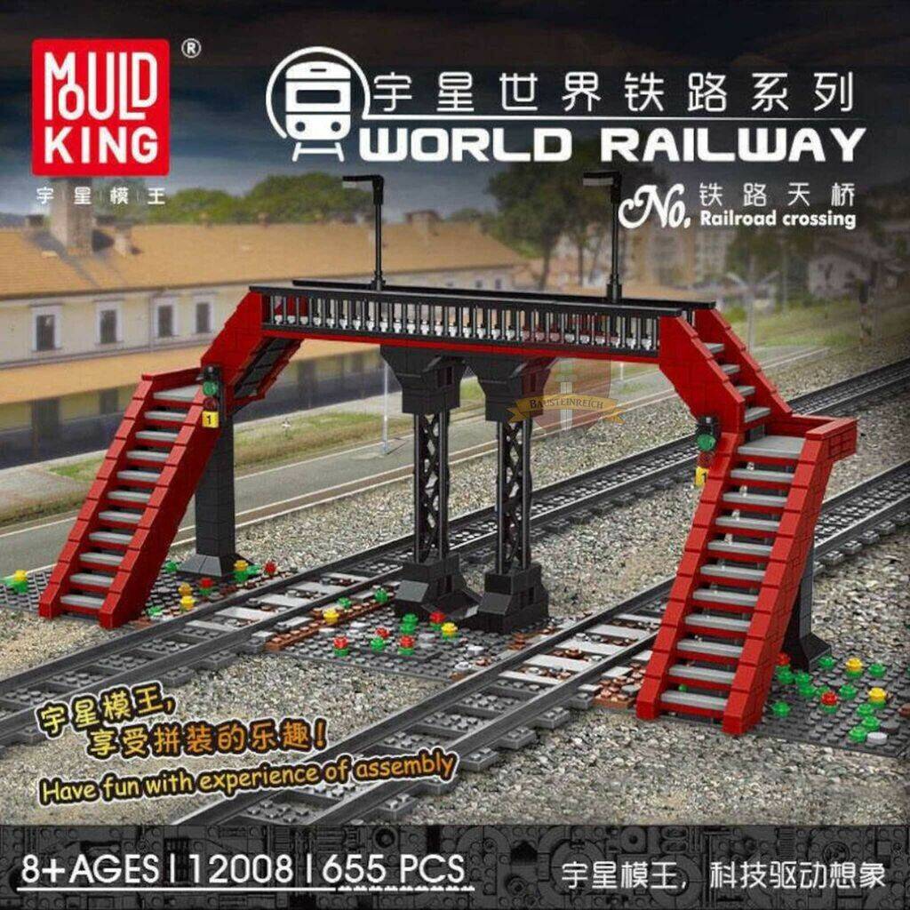 Baukästen & Bausteine Mould King Bahnübergang (12008)