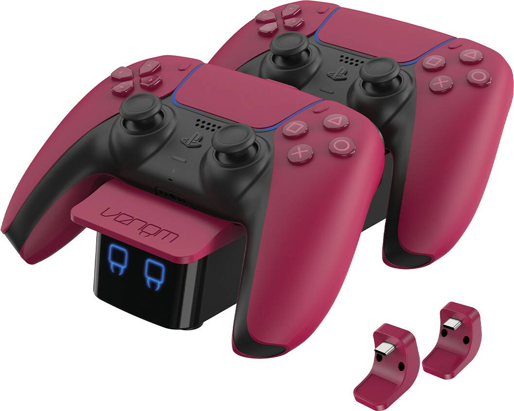 Venom PS5 Controller Twin Docking StationRed Venom PS5 Controller Twin Docking Station