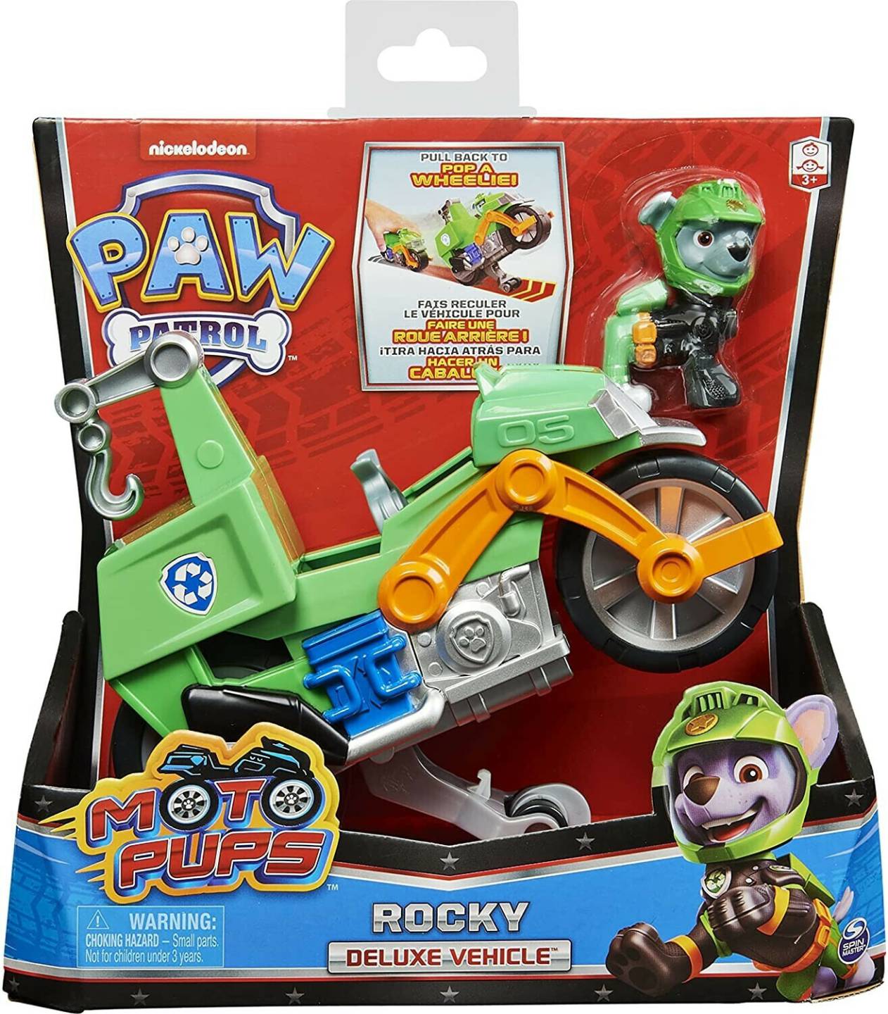 Spin Master Paw Patrol Moto Pups Deluxe FahrzeugMoto Pups Deluxe Fahrzeug Rocky Spin Master Paw Patrol Moto Pups Deluxe Fahrzeug