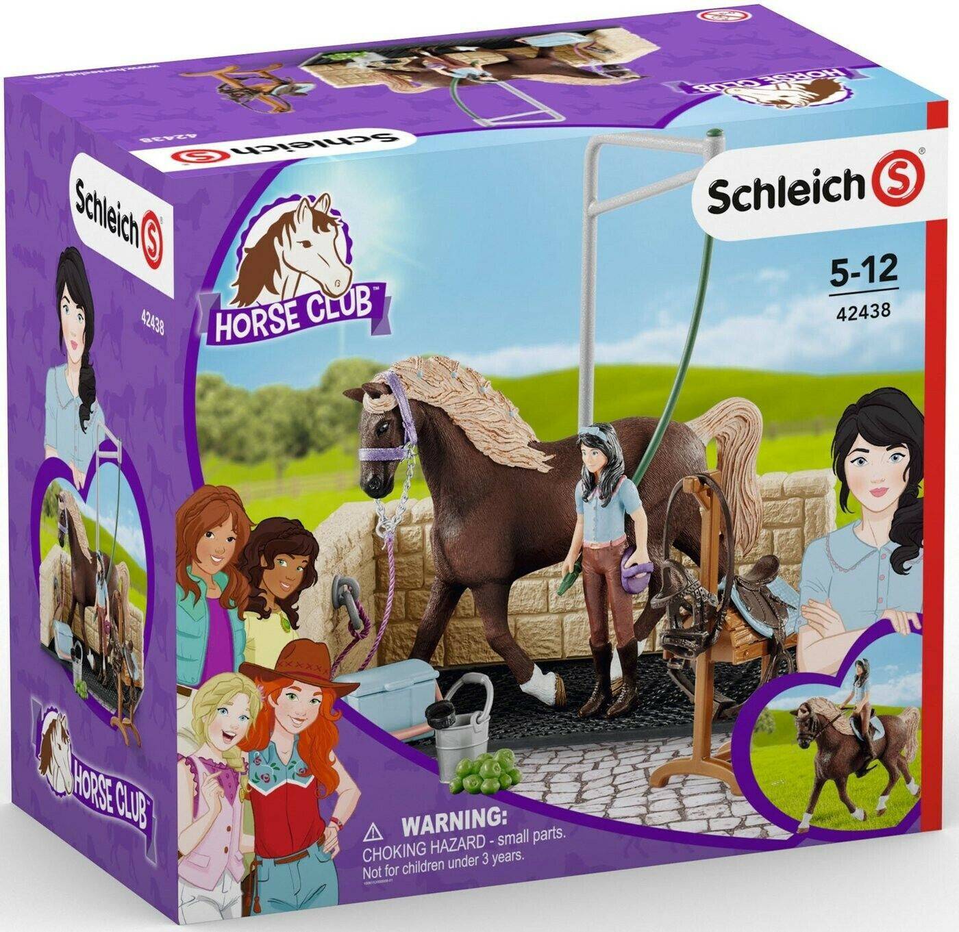 Schleich Waschplatz mit HORSE CLUB Emily & Luna (42438) Schleich