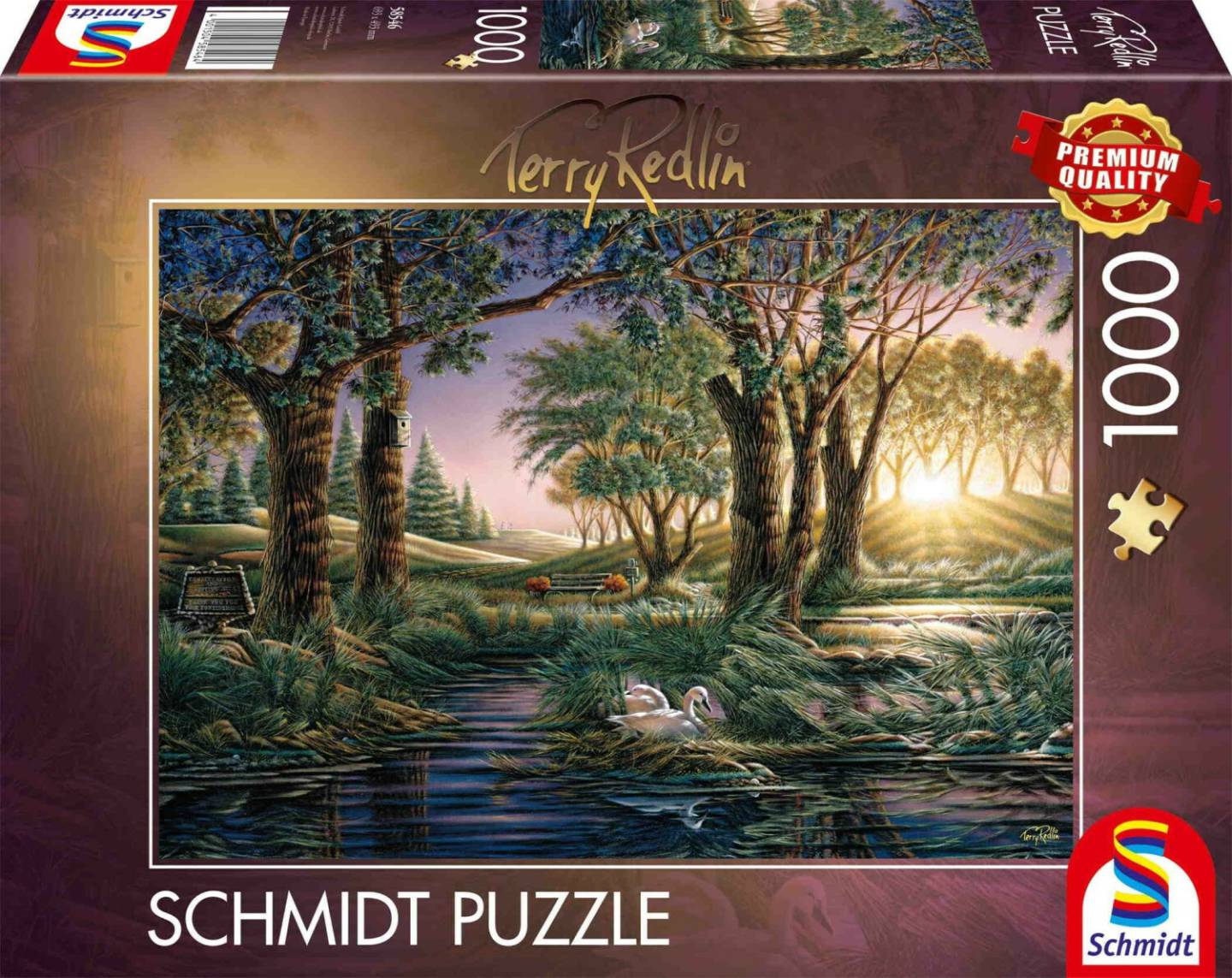 Puzzles Schmidt-Spiele Terry Redlin Morgenzauber am Teich (1000 Teile)