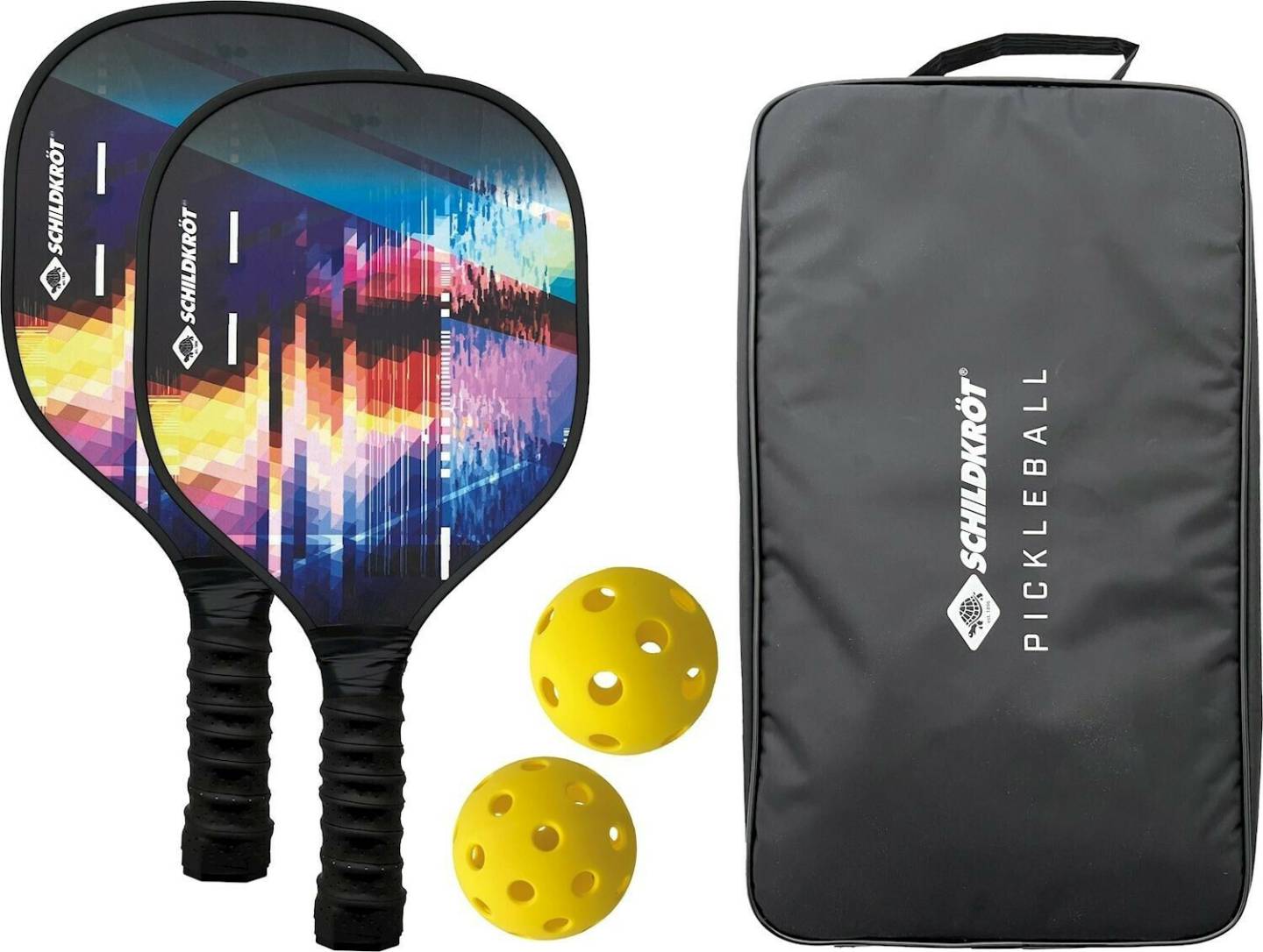 Wurfspiele Schildkröt Pickleball Set mit 2 Schlägern