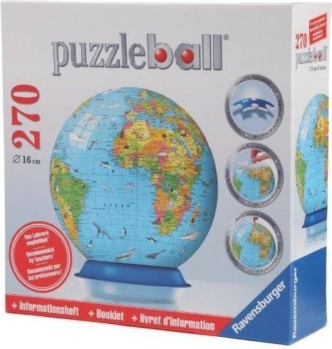 Ravensburger Kinder-Globus englisch (Puzzleball, 270 Teile) Puzzles