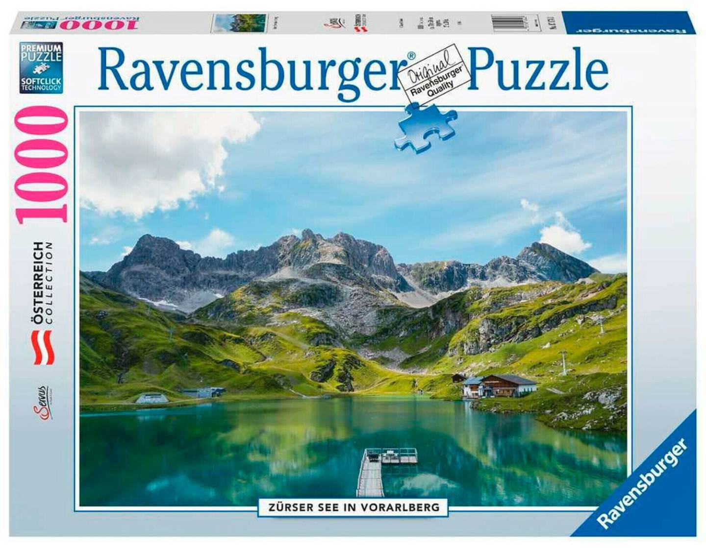 Ravensburger Puzzle Österreich Collection Zürser See in Vorarlberg 1000 Teile (17174) Puzzles