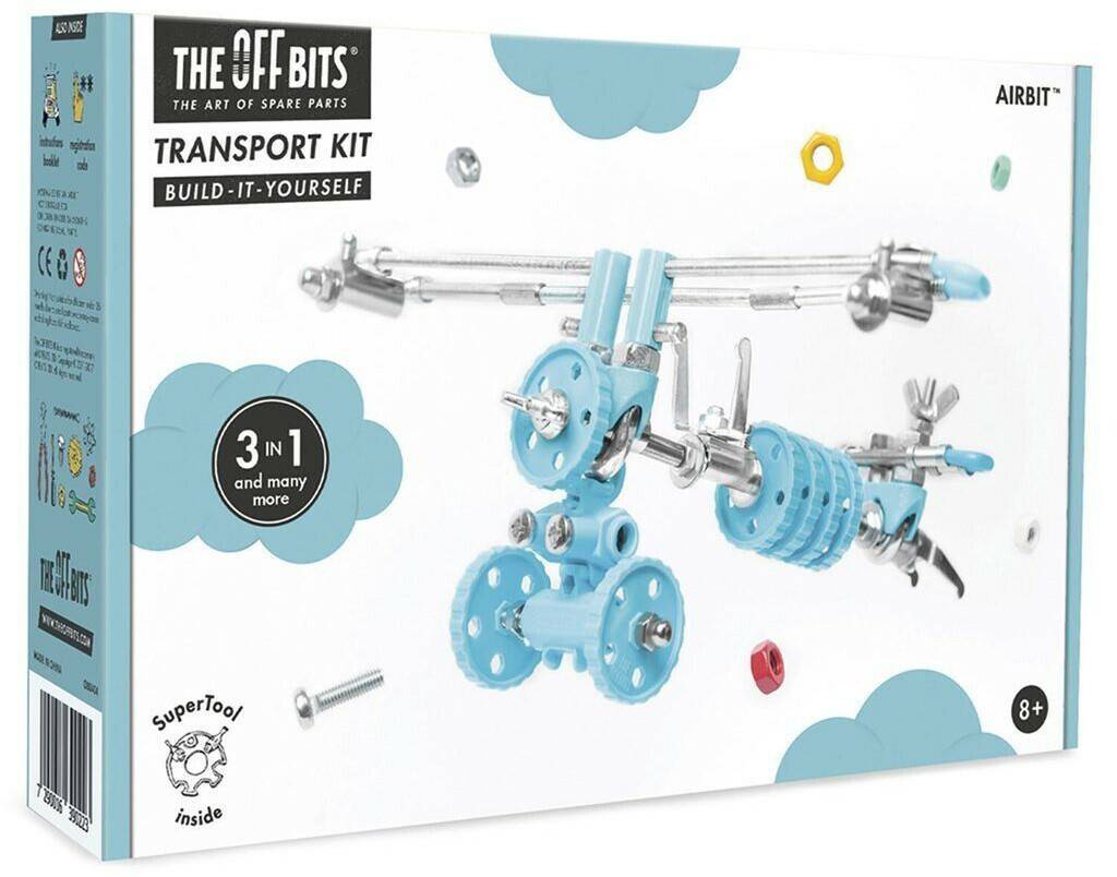 The OffBits Transport Kit - AirBit 107-tlg. Metallbaukasten Baukästen & Bausteine