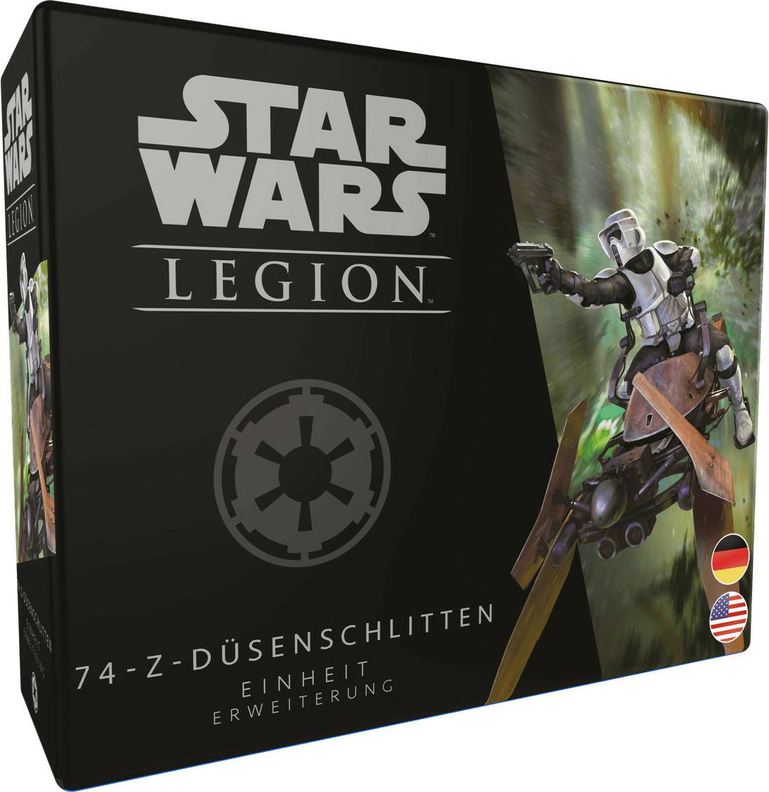 Fantasy Flight Games Star Wars Legion: 74-Z-Düsenschlitten Einheit-Erweiterung (DE/EN) Tabletop-Spiele