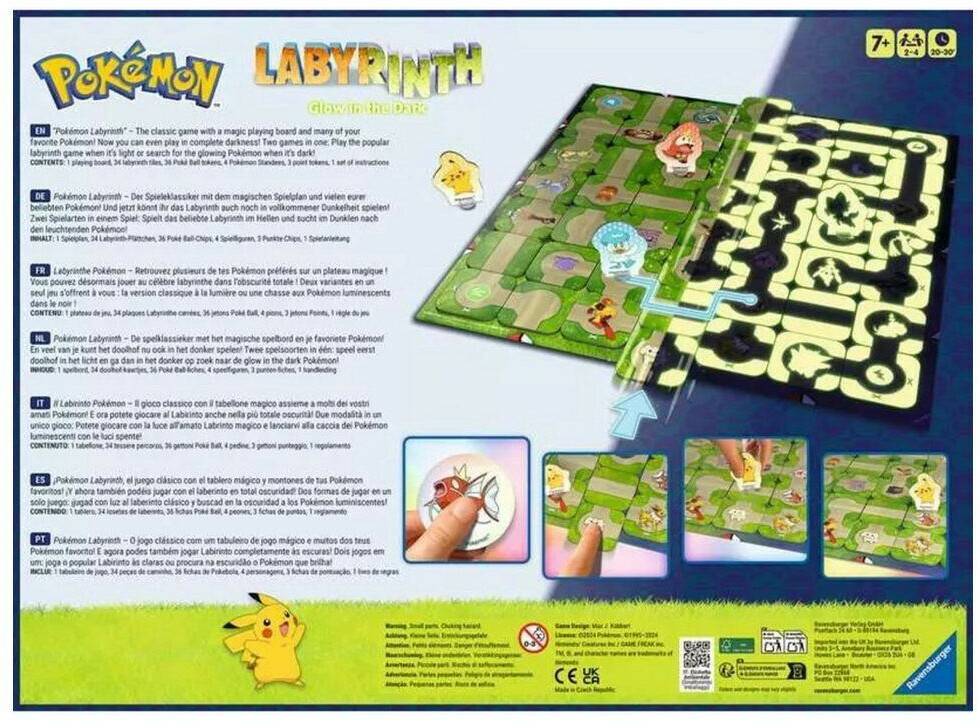 Strategiespiele Pokémon Labyrinth Glow in the Dark