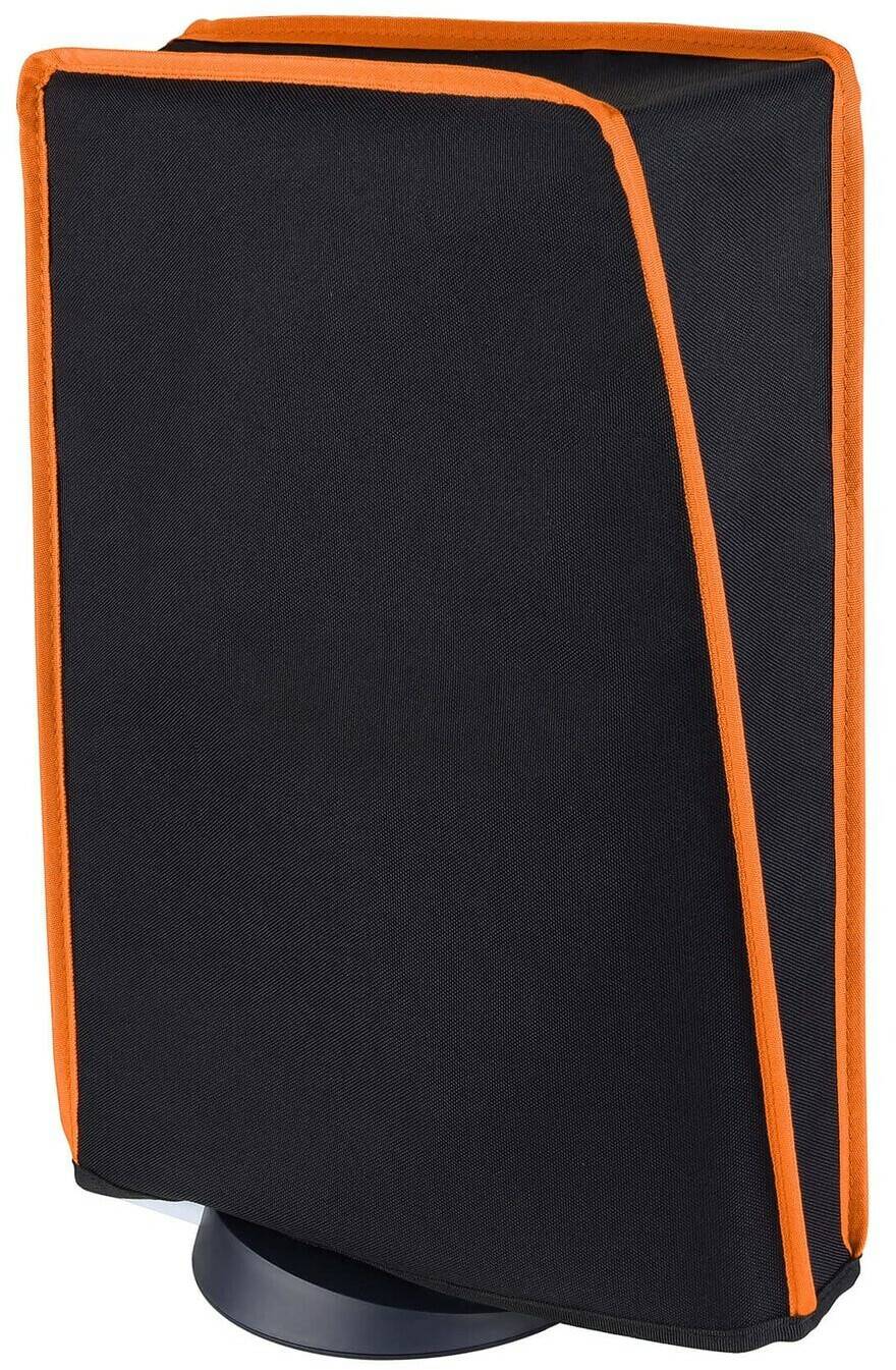 PlayVital PS5 Nylon Kratzfeste, wasserdichte StaubschutzhülleBlack & Orange Trim PlayVital PS5 Nylon Kratzfeste, wasserdichte Staubschutzhülle