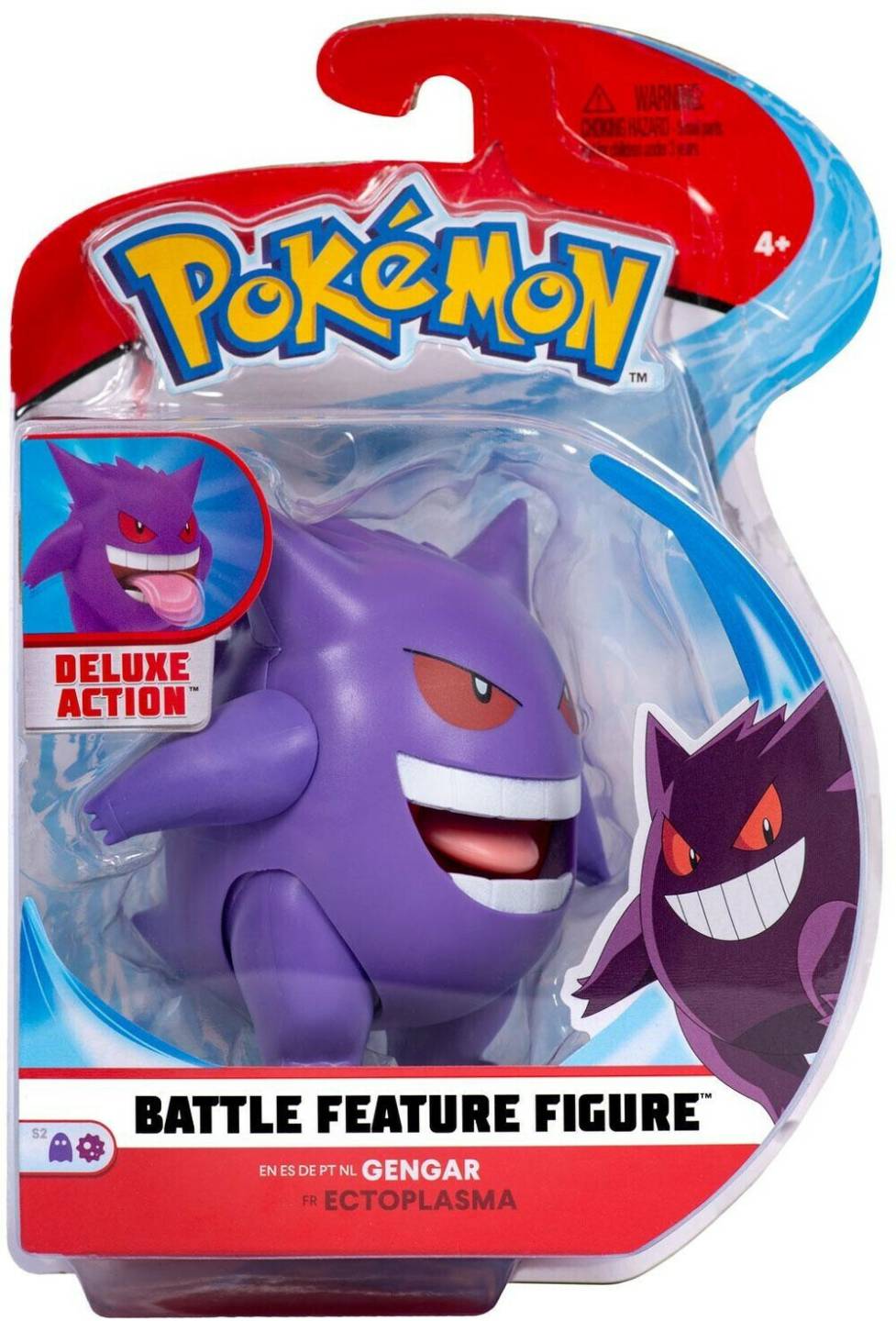 Jazwares Pokémon Battle Feature Figur - Gengar 9 cm Sammelfiguren