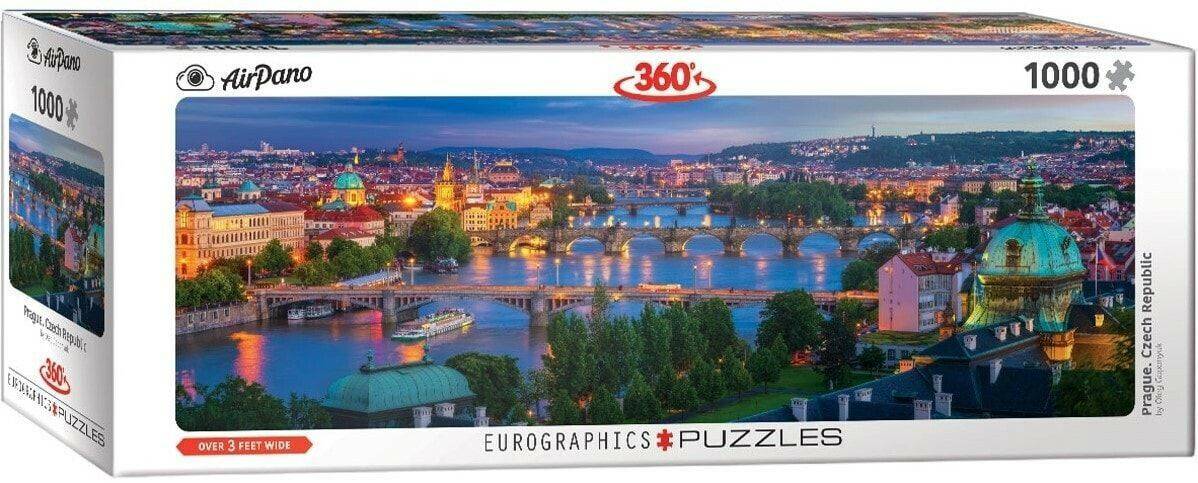 Eurographics Panorama 360 Grad, Prag, Praque, Czech Republic, AirPano, 1000 Teile (6010-5372) Puzzles