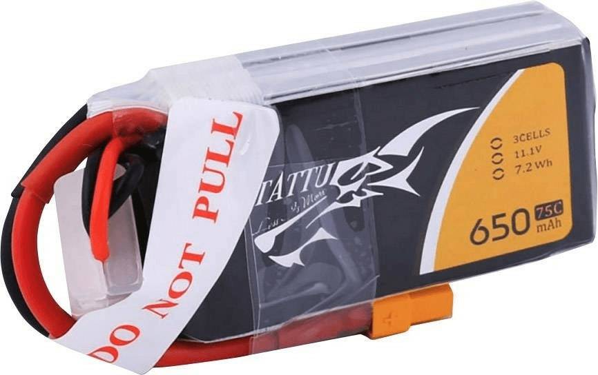 Tattu LiPo Akku 11.1 V 650 mAh 75 C Stick XT30 RC-Akkus