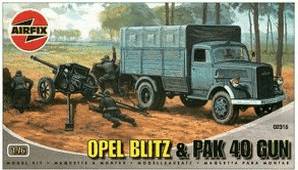 Airfix Opel Blitz & Pak 40 Gun (02315) Modellbausätze