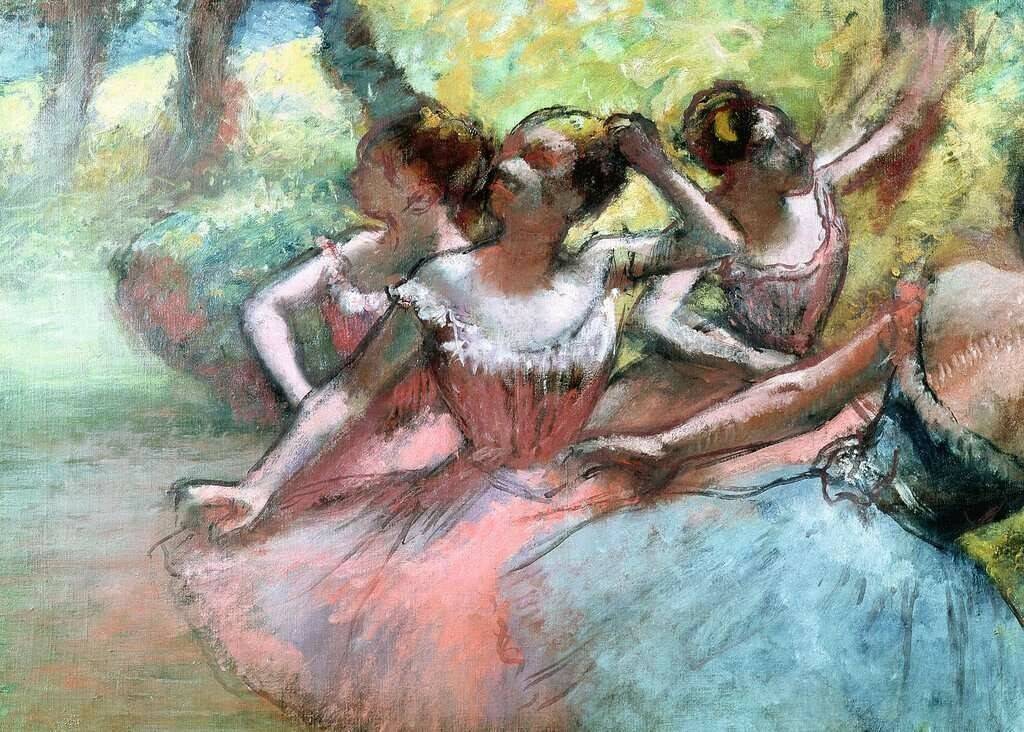 Ravensburger Degas Edgar - Ballerinas auf der Bühne (1000 Teile) Puzzles