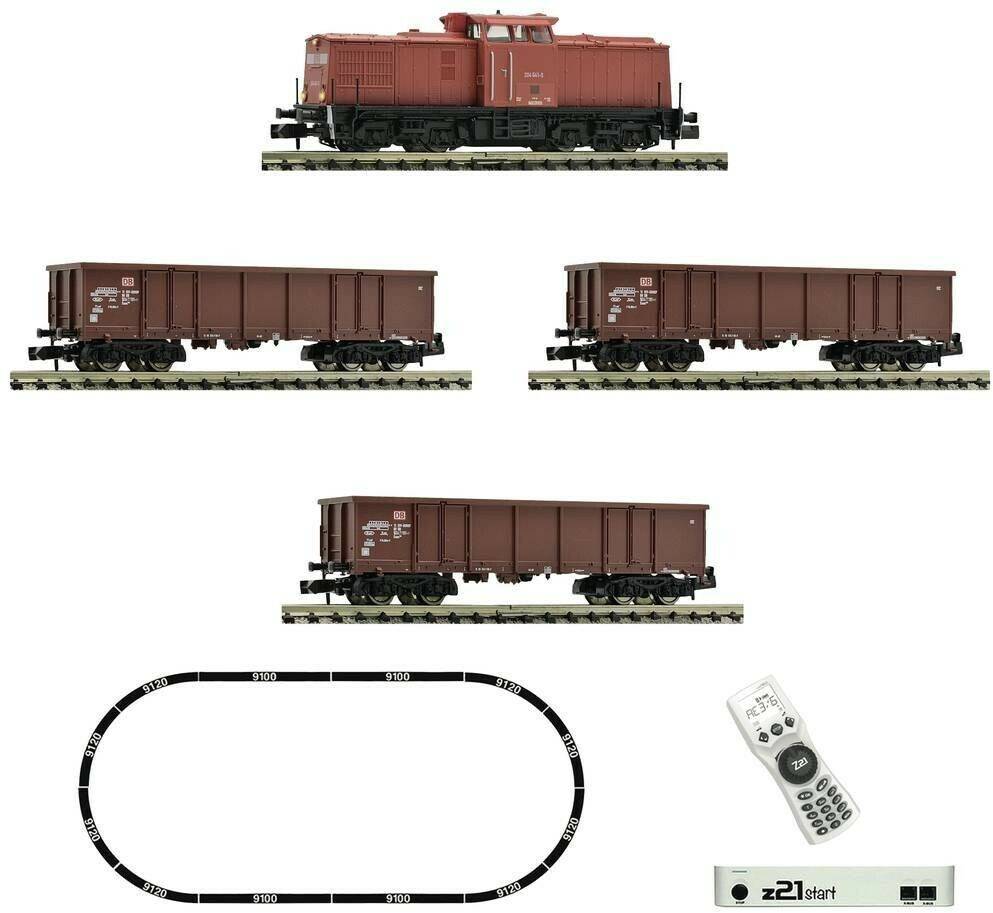 Modelleisenbahnen Fleischmann N z21start DigitalSet Diesellok BR 204 mit Güterzug der DB AG (5170005)