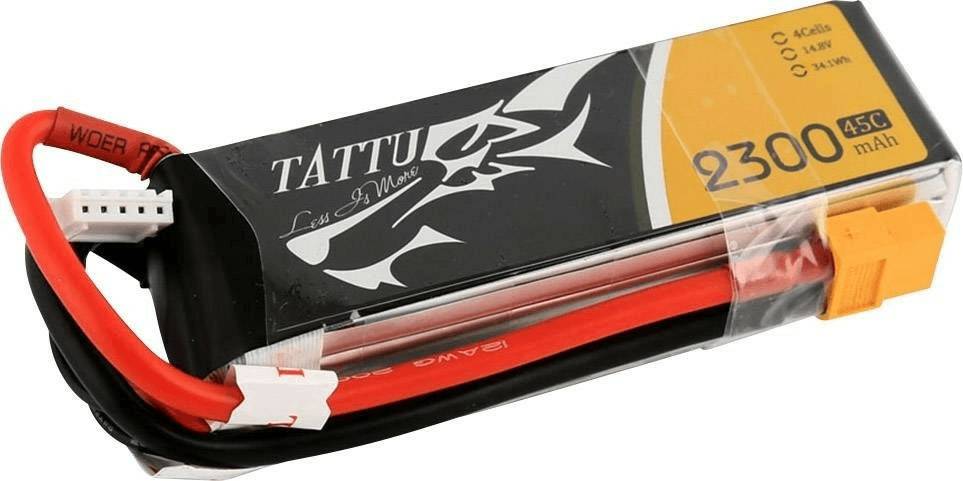 Tattu LiPo Akku 14.8 V 2300 mAh 45 C Stick XT60 RC-Akkus