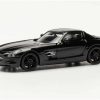 Modellfahrzeuge Herpa Mercedes-Benz SLS AMG schwarz 1:87 (420501-002)