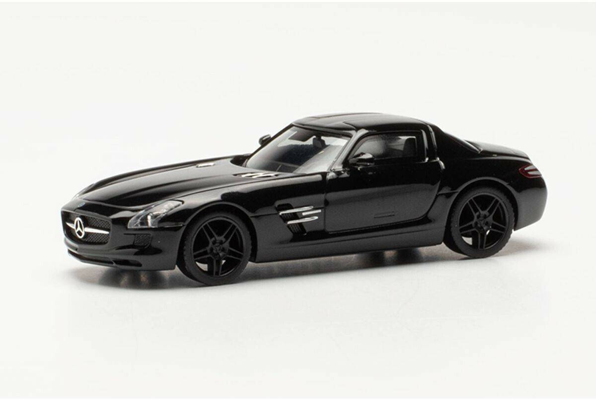 Modellfahrzeuge Herpa Mercedes-Benz SLS AMG schwarz 1:87 (420501-002)