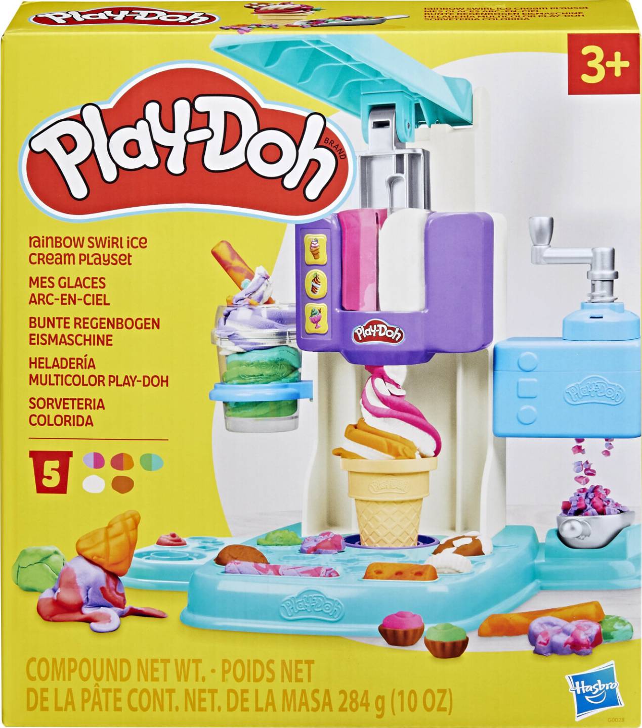 Play-Doh Bunte Regenbogen Eismaschine Modelliersets