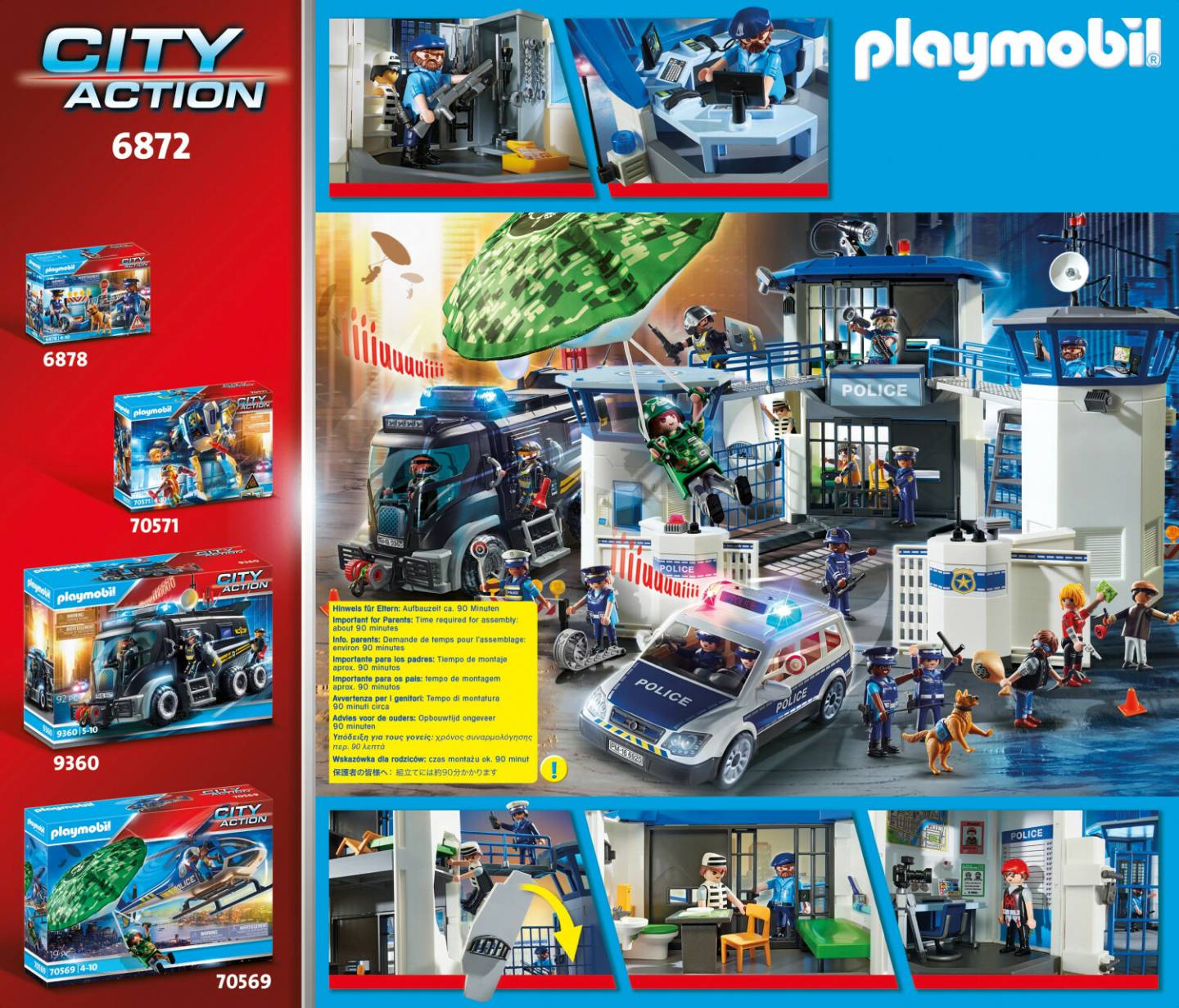 Playmobil Playmobil City Action - Polizei-Kommandozentrale mit Gefängnis (6872)