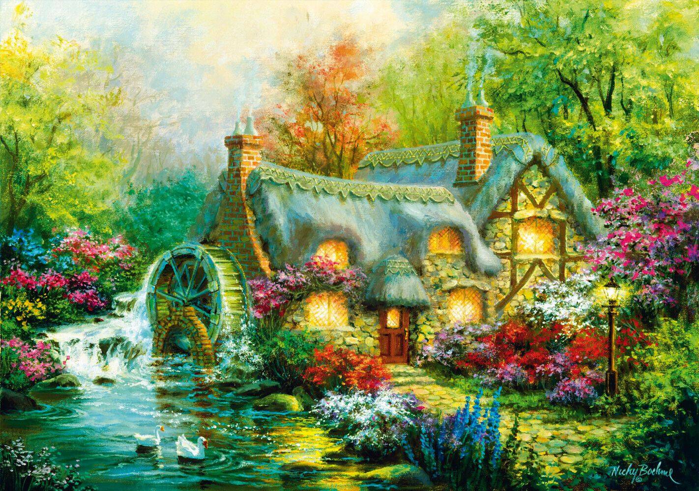 Puzzles Bluebird Puzzle Country Retreat (1000 Teile)