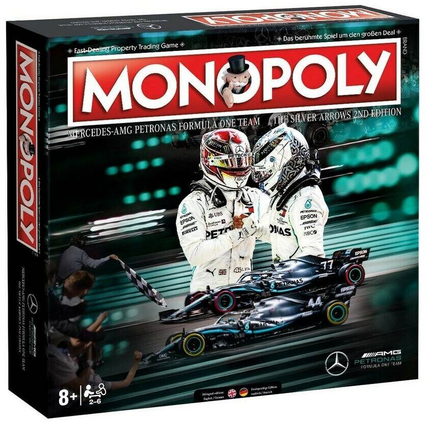 Strategiespiele Monopoly Mercedes F1 AMG Petronas zweisprachig