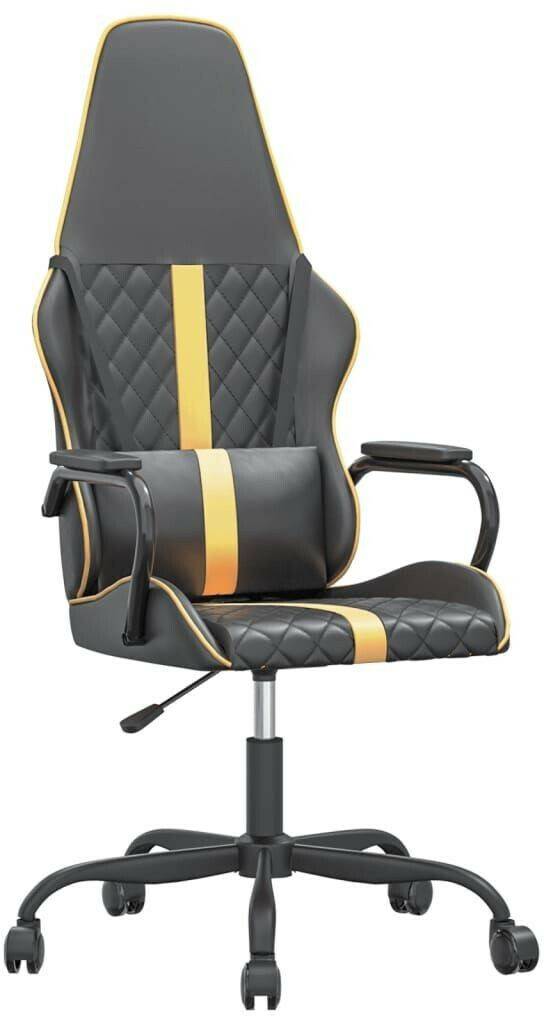 vidaXL Gaming-Stuhl mit Massagefunktion Kunstleder (345557-345567) vidaXL Gaming-Stuhl mit Massagefunktion Kunstleder (345557-345567)schwarz/golden (345560)