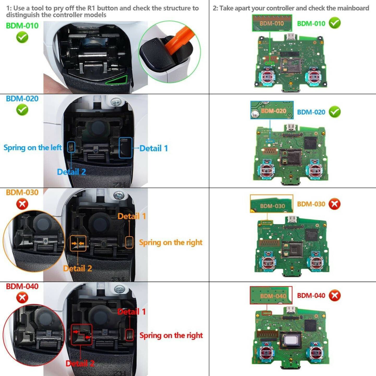 eXtremeRate PS5 Controller Remappable RISE4 Remap Kit BDM-010/020 eXtremeRate PS5 Controller Remappable RISE4 Remap Kit BDM-010/020Real Metal Buttons (RMB) Black