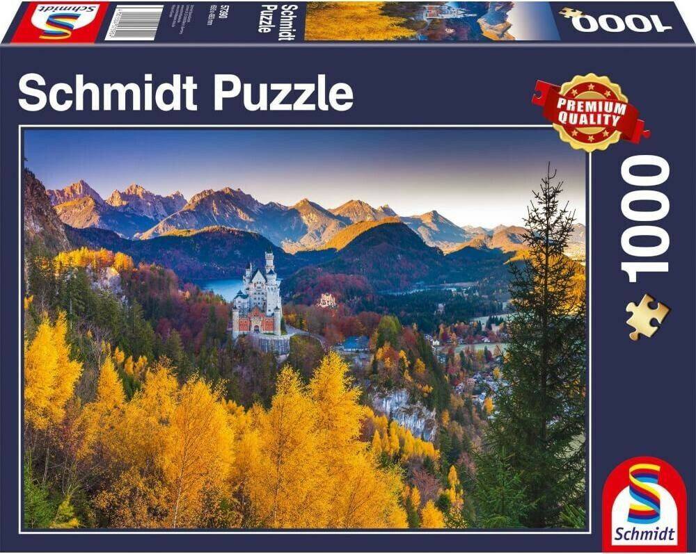 Schmidt-Spiele Herbstliches Neuschwanstein (1000 Teile) Puzzles