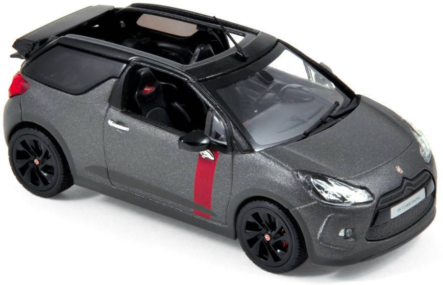 Modellfahrzeuge Norev Citroën DS3 Cabrio Racing 2014 Matt Grey