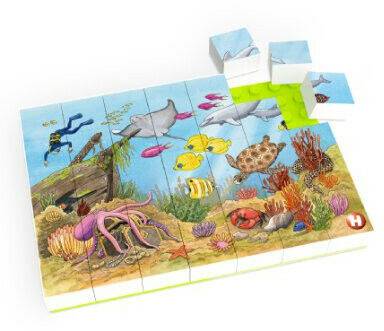 Puzzles Hubelino Puzzle Bunte Unterwasserwelt (35-tlg.)