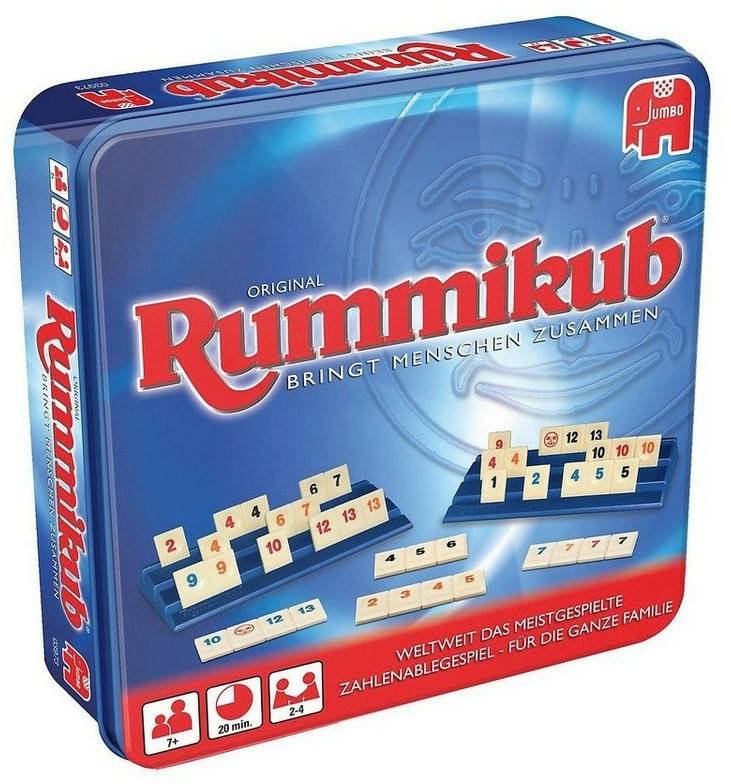 Spiele-Klassiker Rummikub in Metalldose (3973)