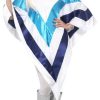 Smiffy's Disco poncho super trouper white and blue Faschingskostüme