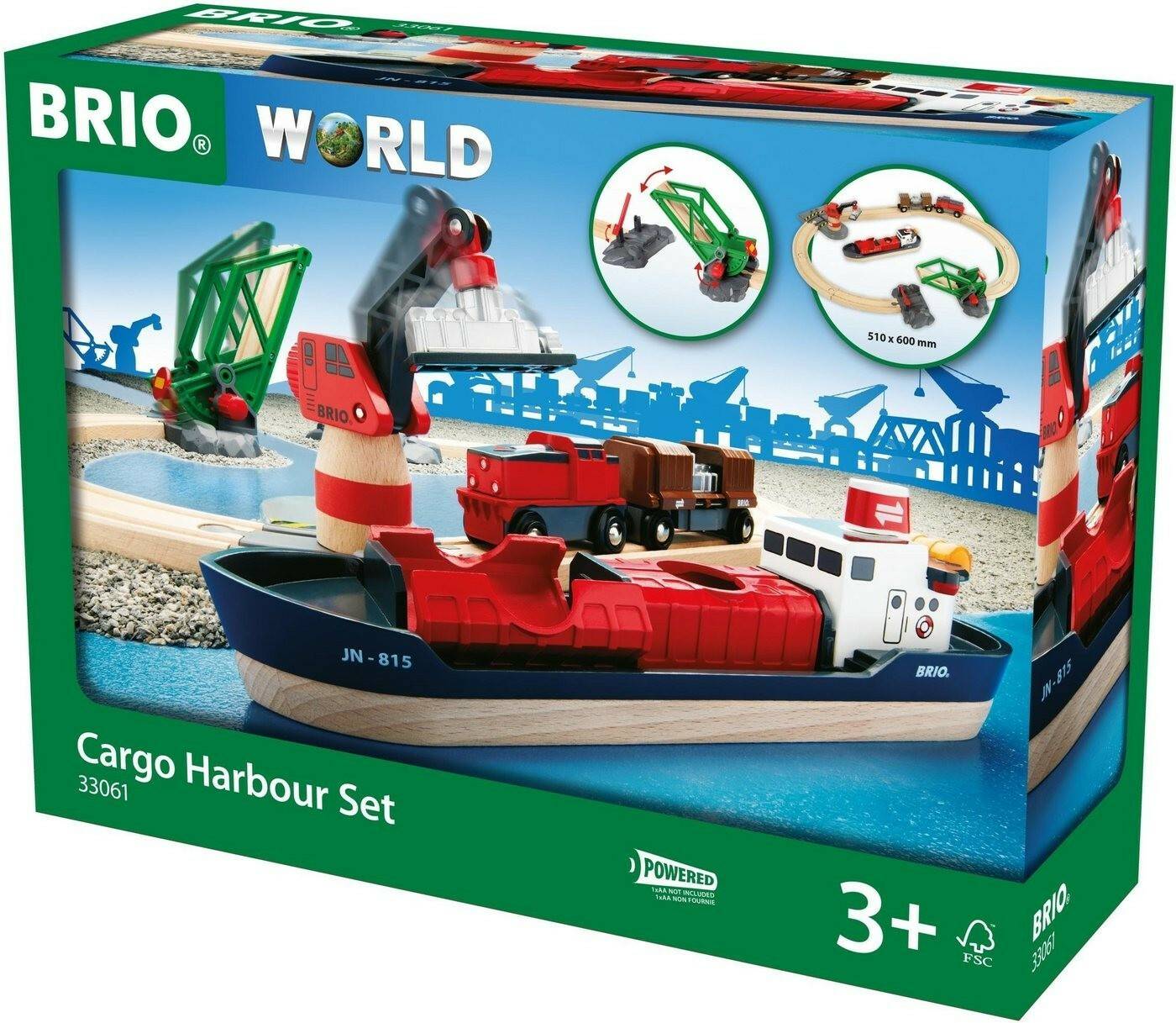 Spielzeug-Fahrzeuge Brio Container-Hafen-Set (33061)