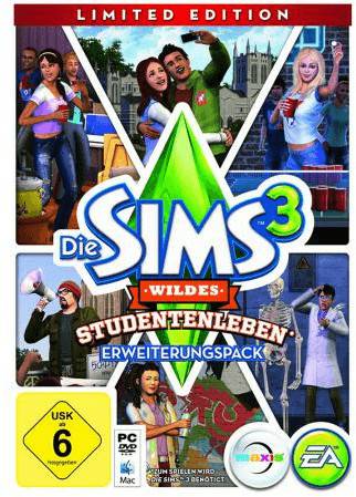 Die Sims 3: Wildes Studentenleben - Limited Edition (Add-On) (PC/Mac) PC-Spiele