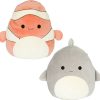 Kuscheltiere Jazwares Squishmallows - Flip-A-Mallows - Ricky, der Clownfisch und Gordon, der Hai (SQFM20-5SC)