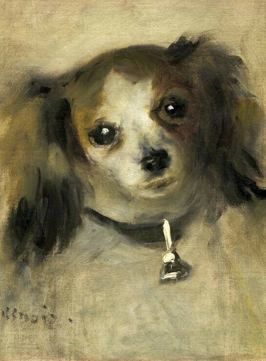 Grafika Auguste Renoir: Head of a Dog, 1870 2000 Teile (30515) Puzzles