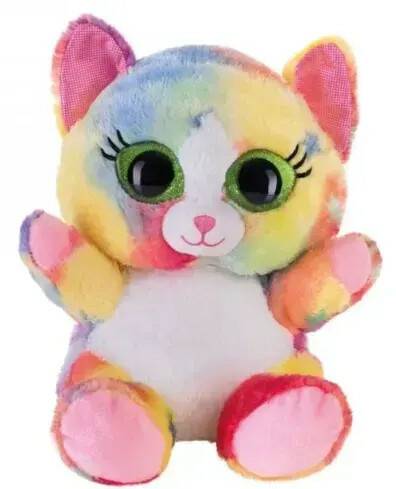 Bauer Blickfänger und Glitter - Lashy Katze bunt 20cm Kuscheltiere