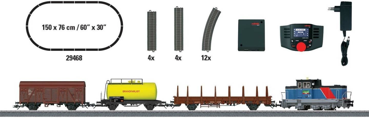 Märklin Digital-Startpackung "Schwedischer Güterzug (29468) Modelleisenbahnen